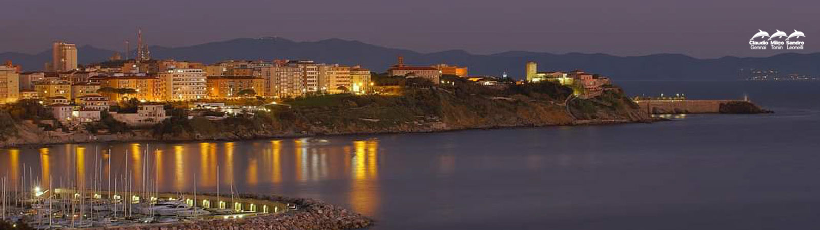 Panorama dal golfo di Salivoli - veduta di Piazza Bovio
