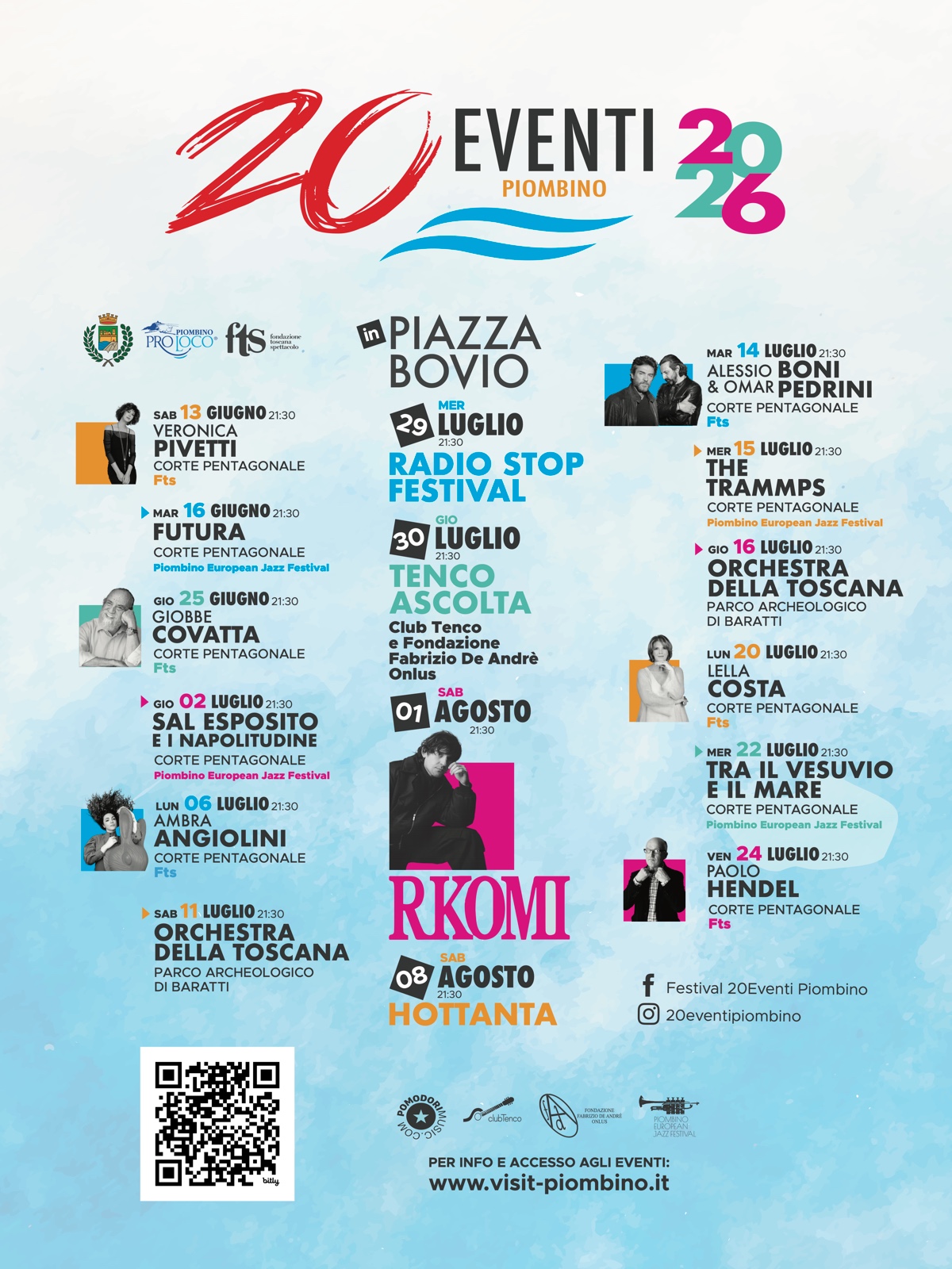20Eventi 2026: svelato il calendario completo della rassegna 